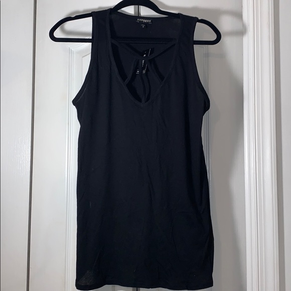 NWT small black cross from Express top - Picture 2 of 3